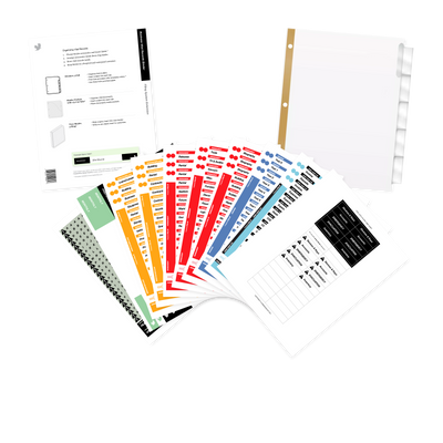 business vital records binder filing system kit