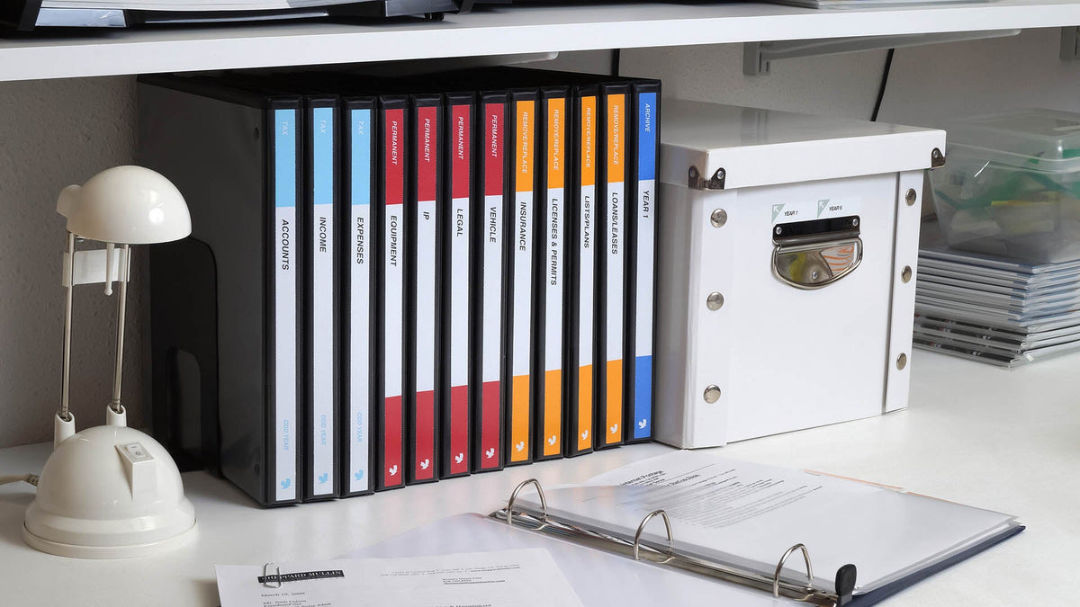 Business Filing System for Binders