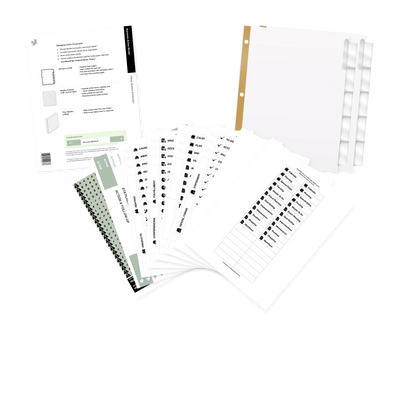 business active binder filing system kit