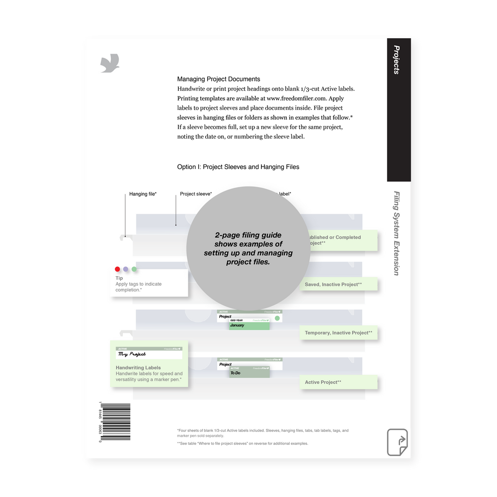 Project Filing System Using Numbering Project Filing System by FreedomFiler®
