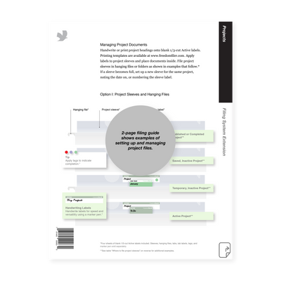 filing guide, projects