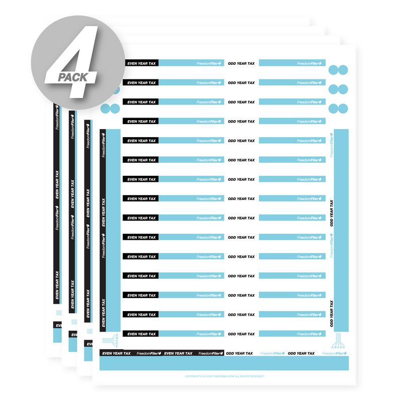 Number File Labels File Labels, 1/3 Tab by FreedomFiler®