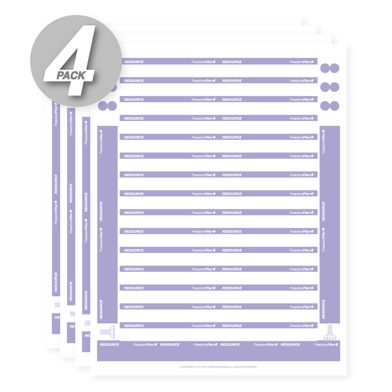 Label Filing System Filing Systems, 1/3 Tab by FreedomFiler®