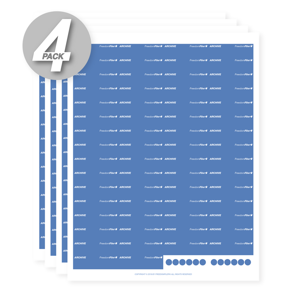 Archive File Labels 1 5 Tab By FreedomFiler