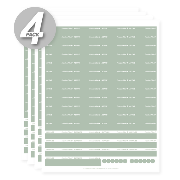 Activity File Label Active File Labels, 1/5 Tab by FreedomFiler®