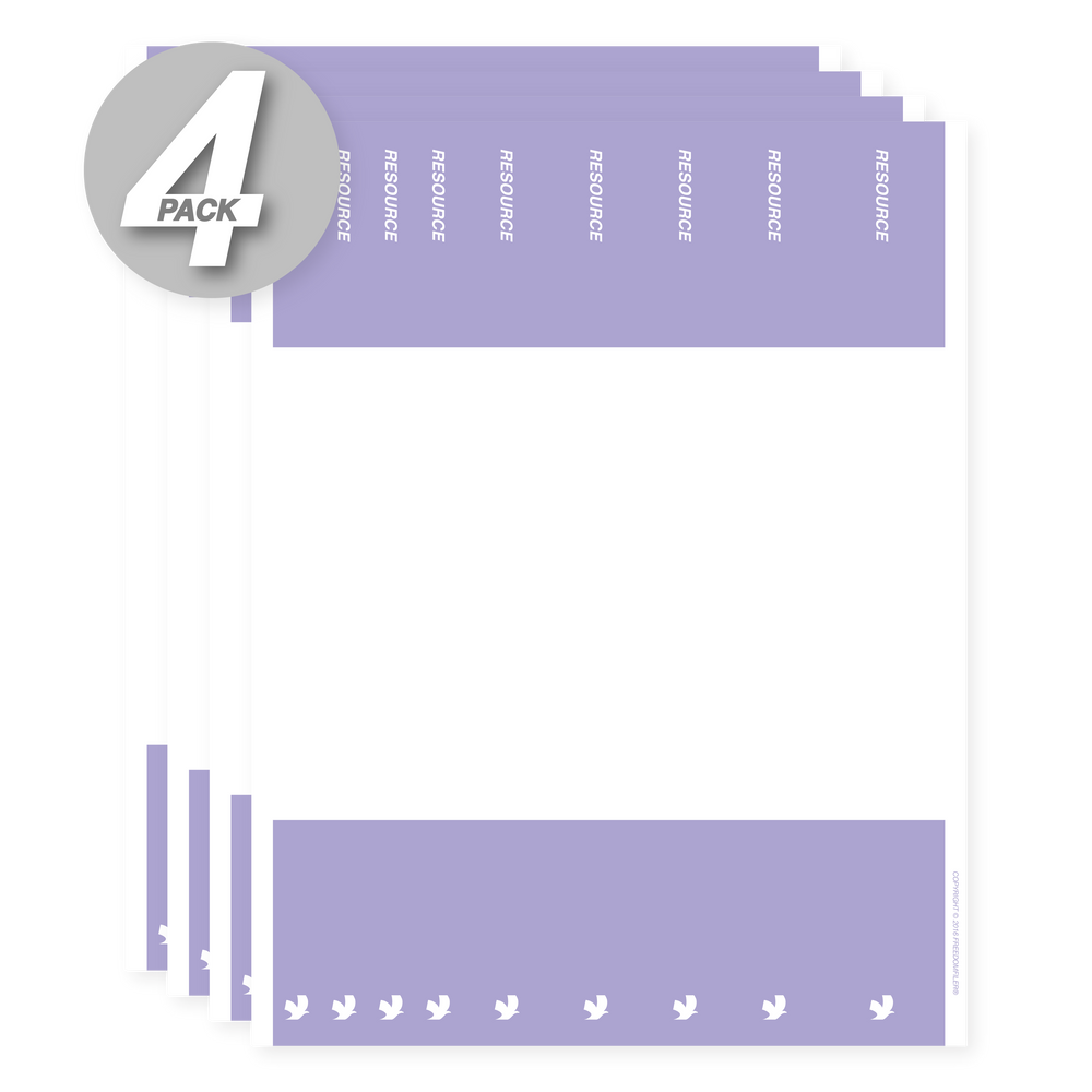 filing system labels, binder spine, purple