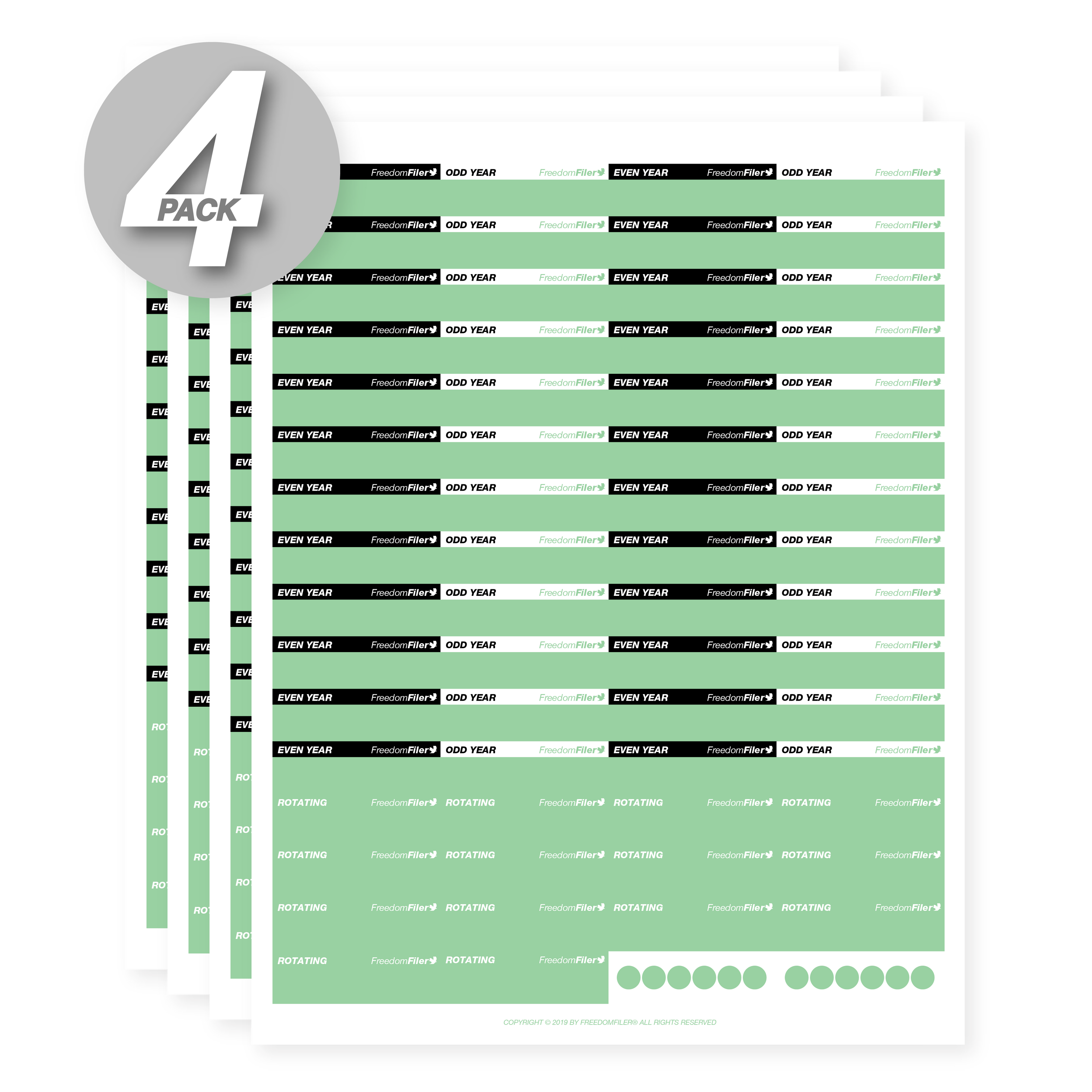 Number File Labels Monthly Labels For Files