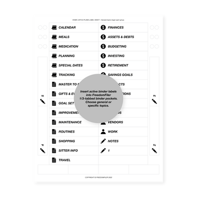 Filing Active Home Active Binder Filing System Extension – FreedomFiler®
