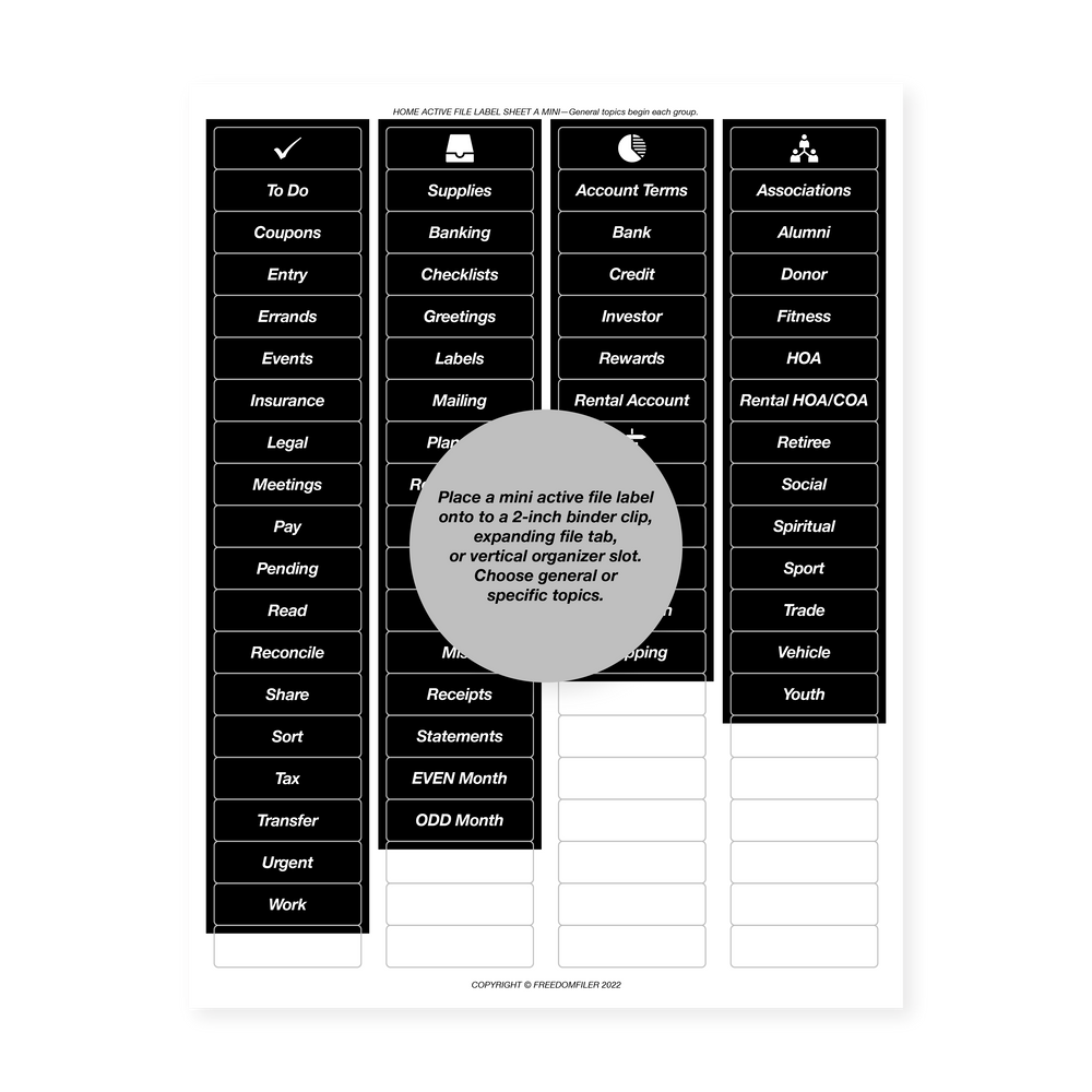 Home Active File Filing System Extension – FreedomFiler®