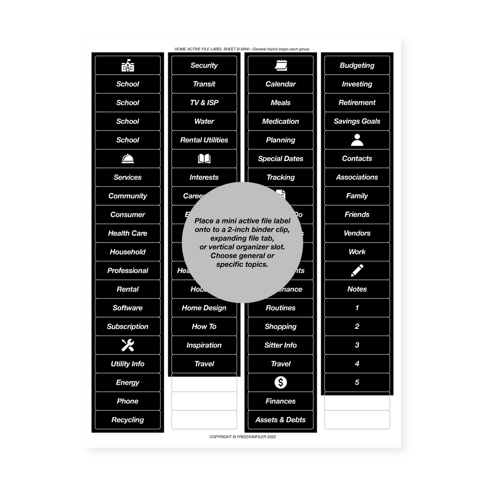 Home Active File Filing System Extension – FreedomFiler®