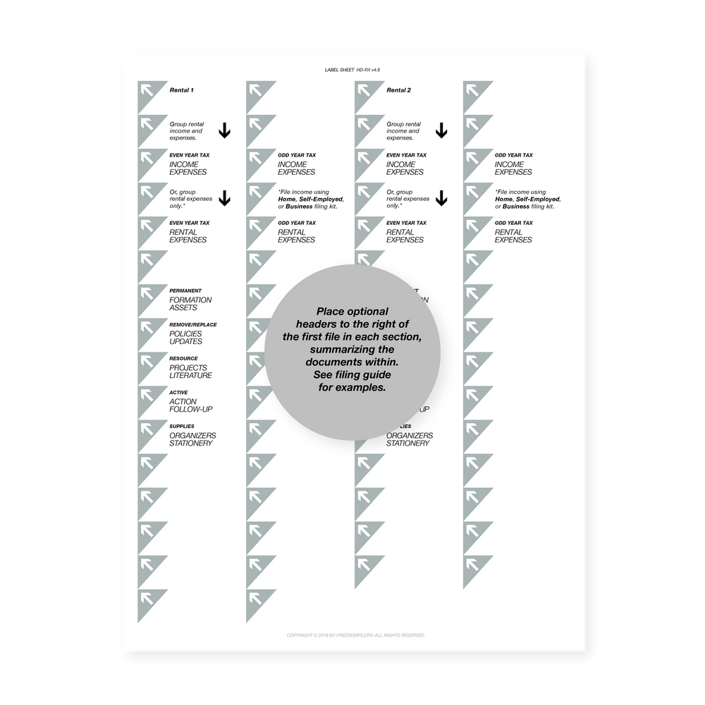 Filing System Download Home Filing System Template