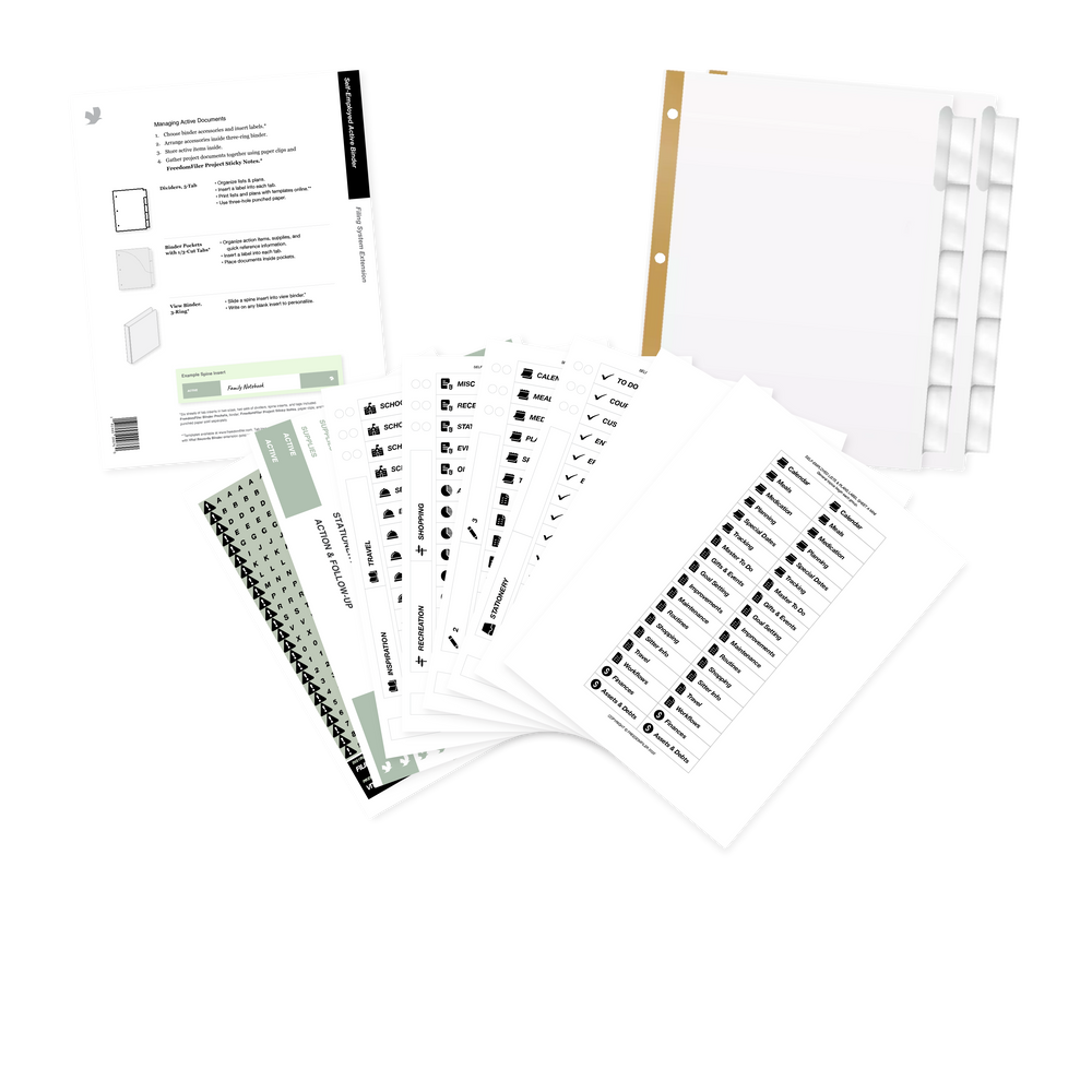 Filing Active Self-Employed Active Binder Filing System Extension – FreedomFiler®